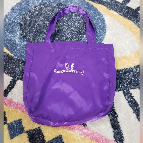 Fashion Brand Company Handbags - Fashion Brand Company Small Purple Satin Tote Bag